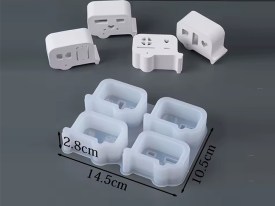 Molde silicona 4 casas rodantes